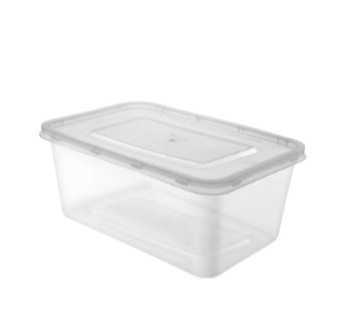 1000 ml Transparent Rectangular Container