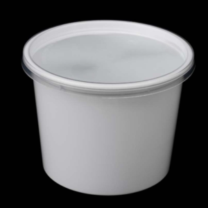 1200 ml White Round Container
