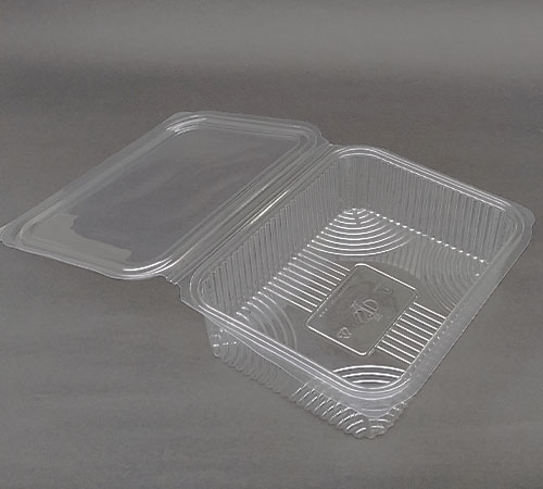 1250ml Clear PET Hinged Box