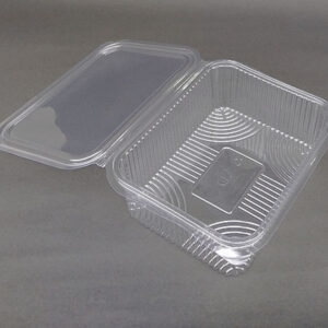 1500ml Clear PET Hinged Catering Box