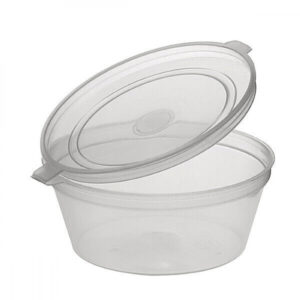 175 Ml Round Transparent Hinge Cup