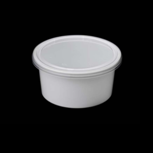 250 ml White Round Container Tall