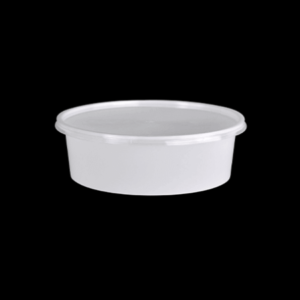 250 ml Flat White Round Container