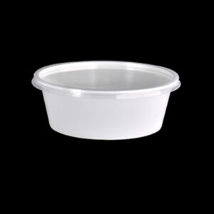 300 ml White Round Container