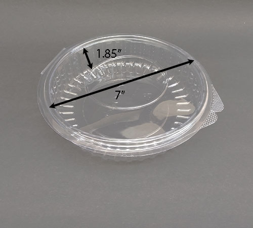 34 oz Round PET Flat Lid Container - Image 2