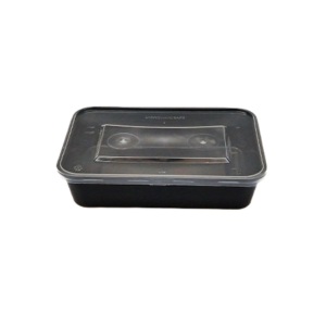 500 ml Black Rectangular Container