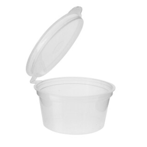 50 ml Transparent Hinge Lid Container