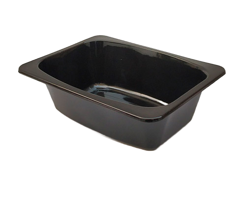 60 MM (900ml)Top seal pasta tray Black