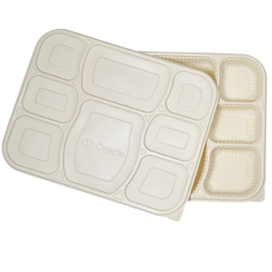 8 portion cornstarch meal tray