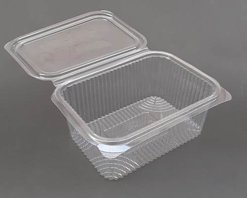 1000ml Clear PET Hinged Box