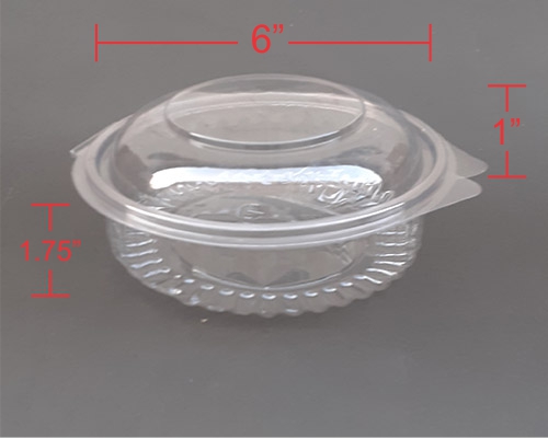 24 oz Round PET Dome Lid Container - Image 2