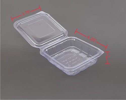 250ml Clear PET Hinged Dabba - Image 2