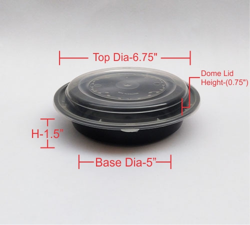 RO-24 (720 Ml) Black Container - Image 2